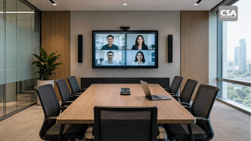 Cara merancang sistem audio visual untuk ruang meeting